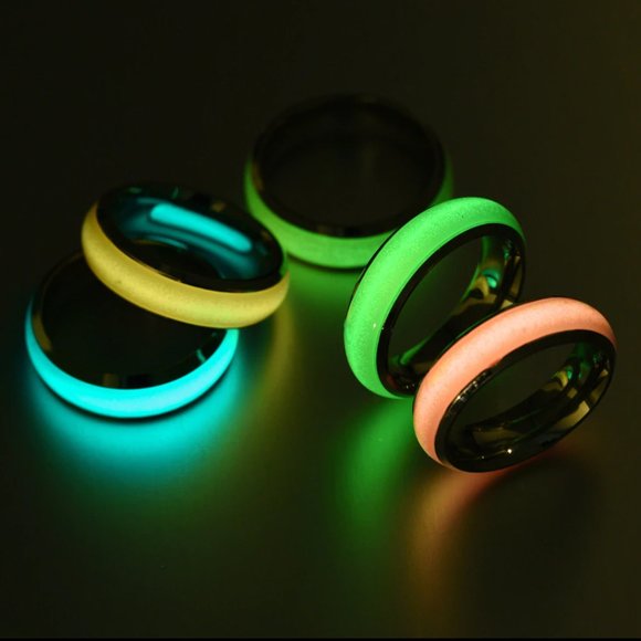 Luminous florescent stainless steel ring. - Picture 2 of 3